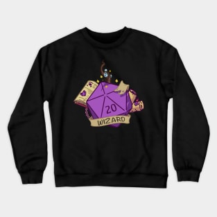 Dnd Wizard D20 dice Crewneck Sweatshirt